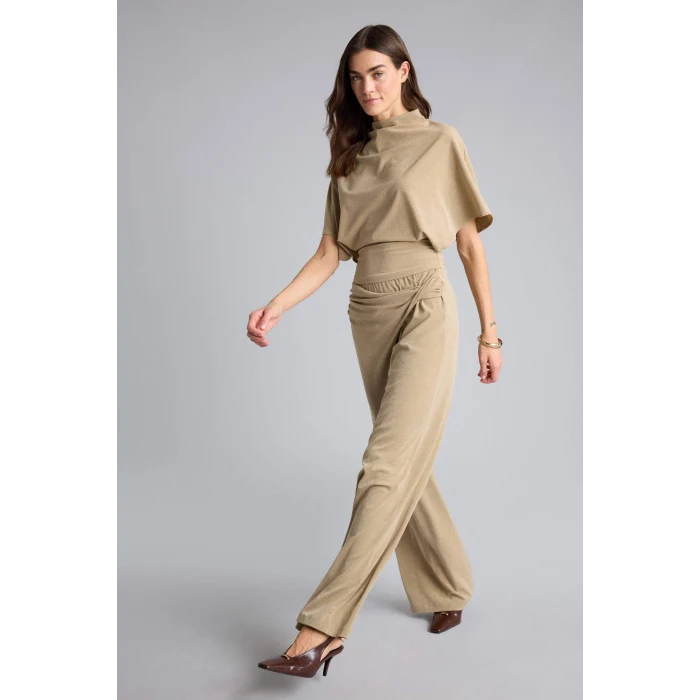 Defacto H3879AXBG801 Bej Wıde Leg Krep Pantolon