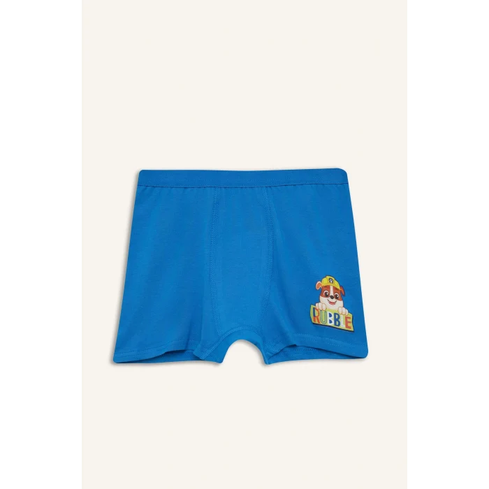 Defacto C2901A8BE43 Mavi Paw Patrol Lisanslı Desenli 3lü Mavi Boxer Erkek Çocuk
