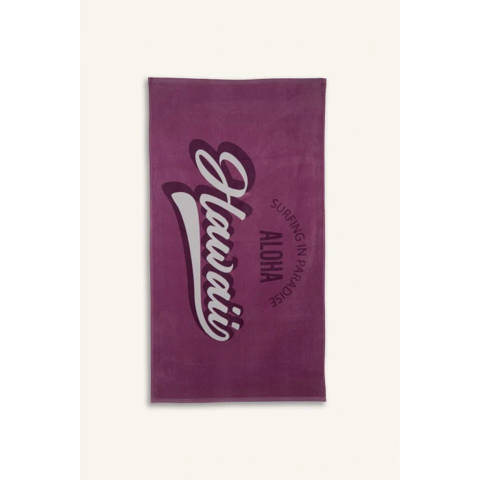 Defacto H0498AXPN1 Pembe Desenli Pamuklu Pembe Plaj Havlusu