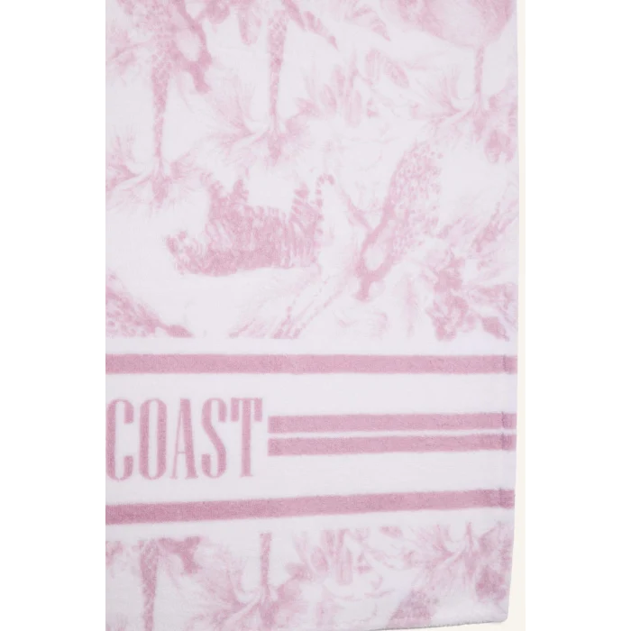 Defacto W8309AZPN1 Pembe Desenli Pamuklu Pembe Plaj Havlusu