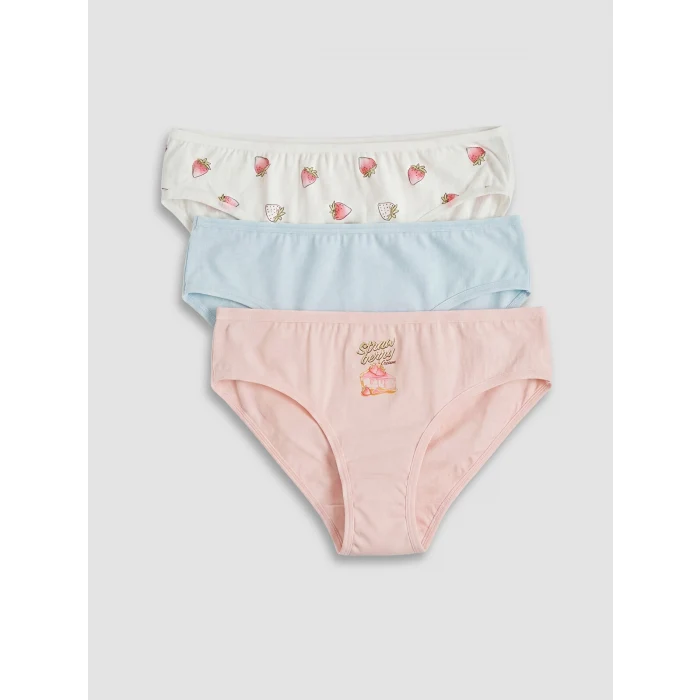 LCW Kids Pembe Kız Çocuk Külot 3lü