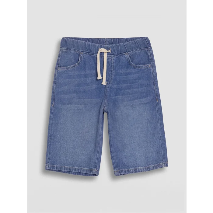 LCW Kids İndigo Erkek Çocuk Jean Bermuda Şort