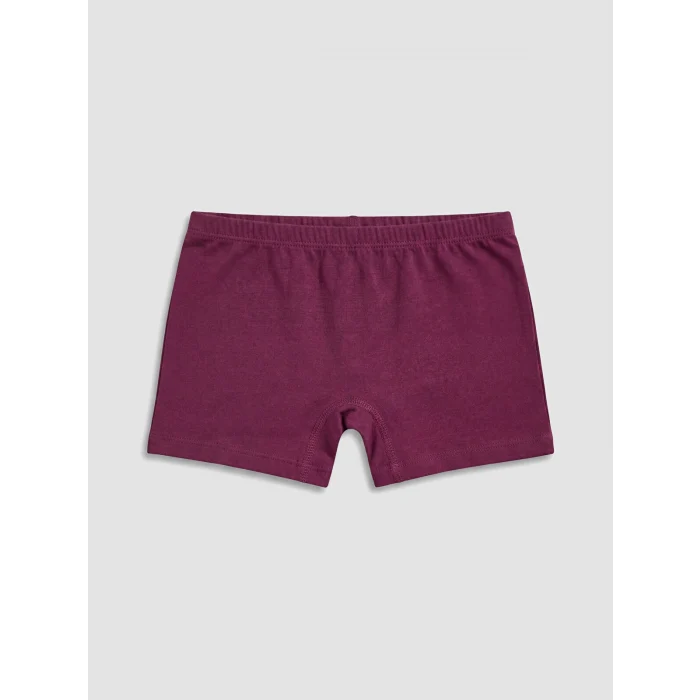 LCW Kids Ekru Baskılı Kız Çocuk Boxer 3lü