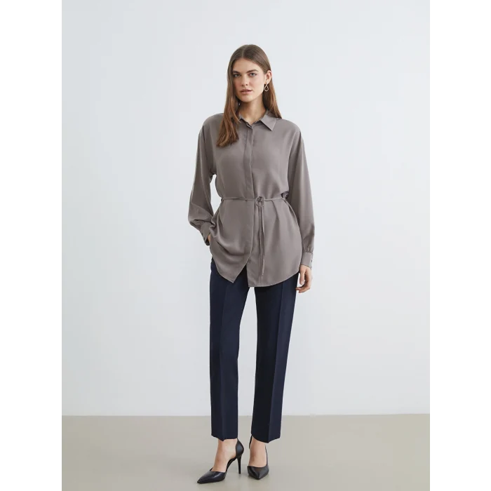 LCW Modest Lacivert Beli Lastikli Havuç Kesim Kadın Pantolon
