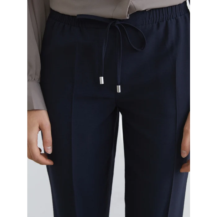 LCW Modest Lacivert Beli Lastikli Havuç Kesim Kadın Pantolon