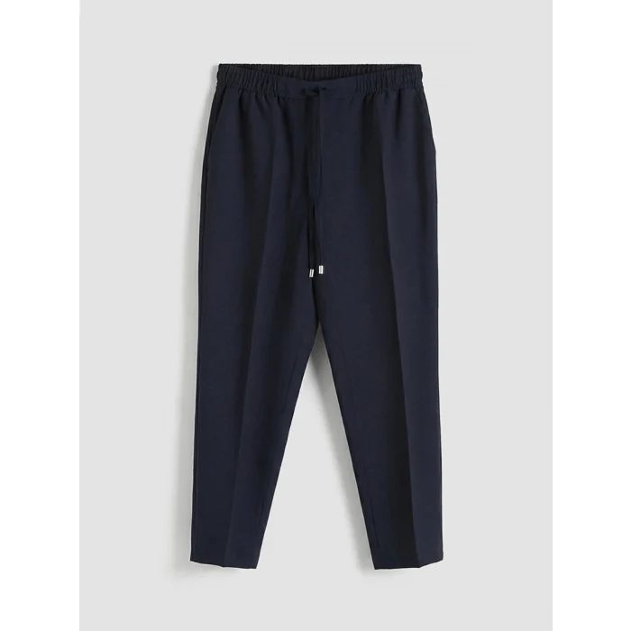 LCW Modest Lacivert Beli Lastikli Havuç Kesim Kadın Pantolon