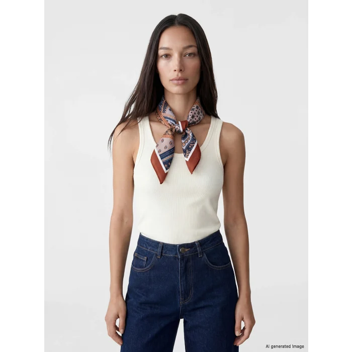LCW ACCESSORIES Kahverengi Desenli Kadın Bandana