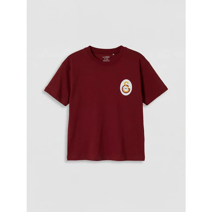 LCW Kids Kırmızı Galatasaray Baskılı Erkek Çocuk Tişört