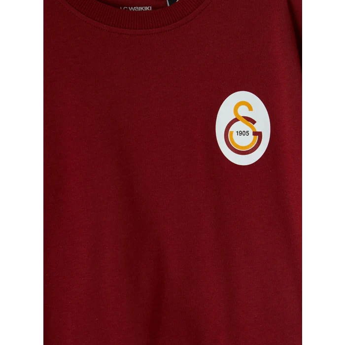 LCW Kids Kırmızı Galatasaray Baskılı Erkek Çocuk Tişört