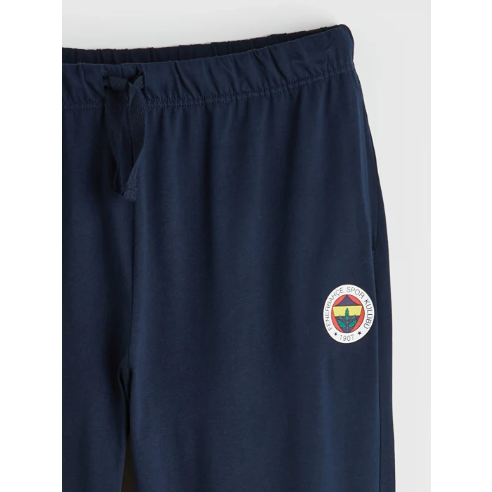 LC WAIKIKI Lacivert Fenerbahçe Baskılı Penye Erkek Pijama Takımı