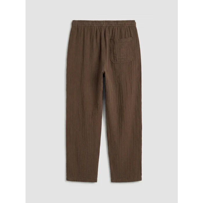 XSIDE Kahverengi Loose Fit Erkek Müslin Pantolon