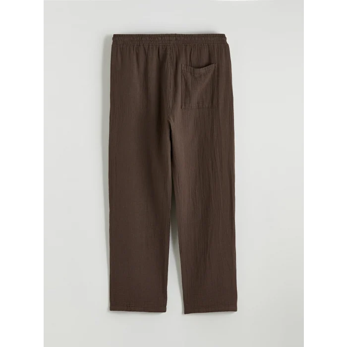 XSIDE Kahverengi Loose Fit Erkek Müslin Pantolon