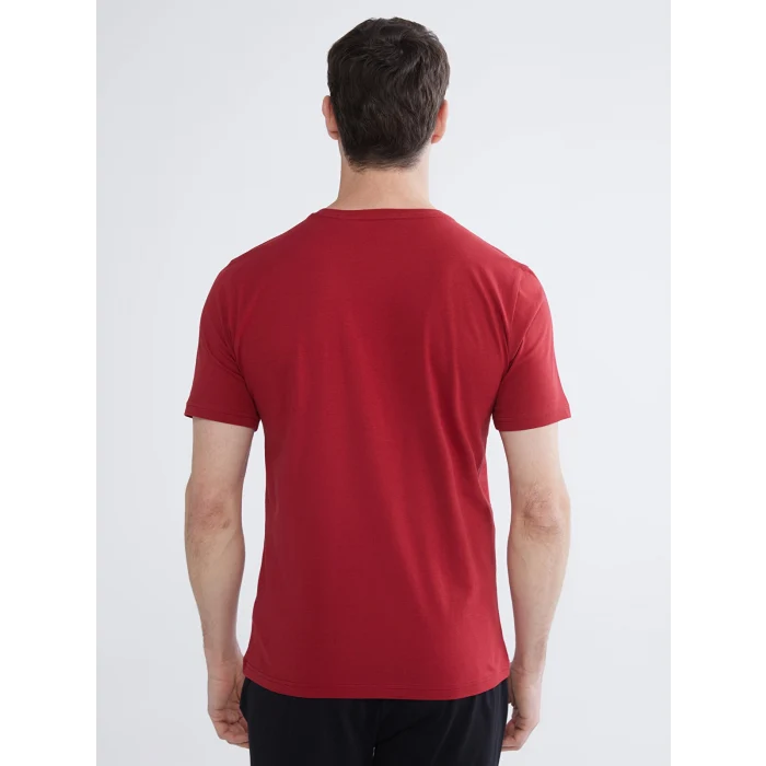 LC WAIKIKI Kırmızı Standart Kalıp Galatasaray Baskılı Erkek Pijama Takım