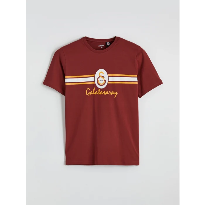 LC WAIKIKI Kırmızı Standart Kalıp Galatasaray Baskılı Erkek Pijama Takım