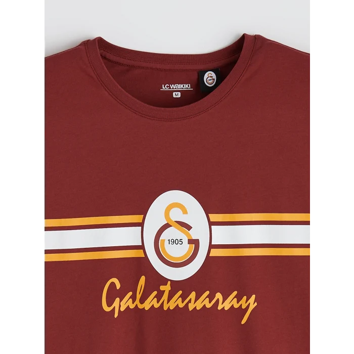 LC WAIKIKI Kırmızı Standart Kalıp Galatasaray Baskılı Erkek Pijama Takım