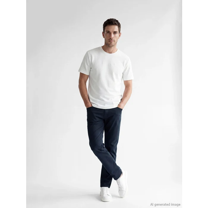 LCWAIKIKI Classic Lacivert Regular Fit Gabardin Erkek Chino Pantolon