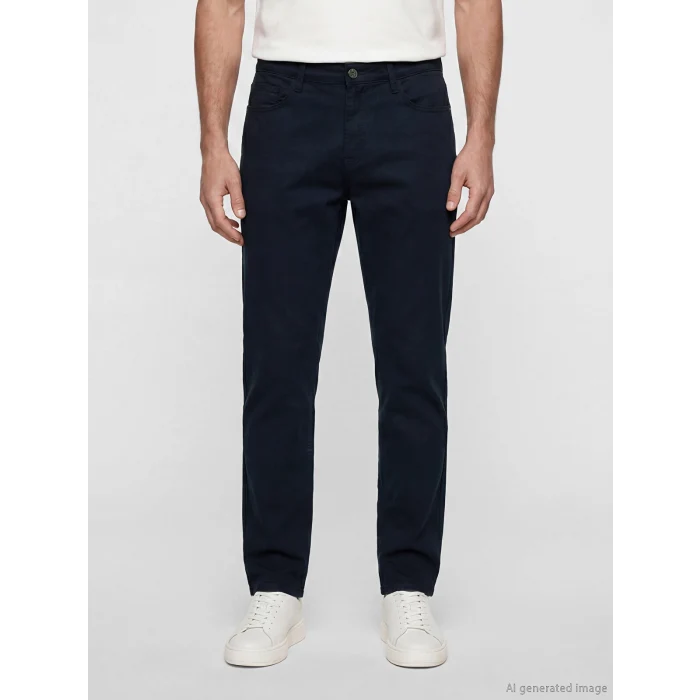 LCWAIKIKI Classic Lacivert Regular Fit Gabardin Erkek Chino Pantolon