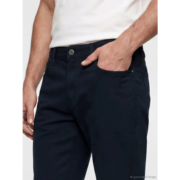 LCWAIKIKI Classic Lacivert Regular Fit Gabardin Erkek Chino Pantolon