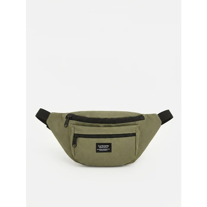 LCW ACCESSORIES Haki Çift Fermuarlı Erkek Bel Çantası