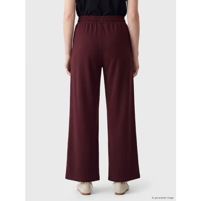 LCW Modest Mürdüm Soft Touch Kadın Eşofman Altı
