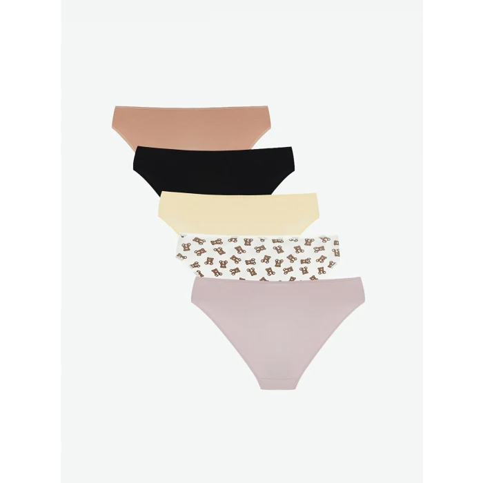 LCW Young Bej Desenli Bikini Külot 5li