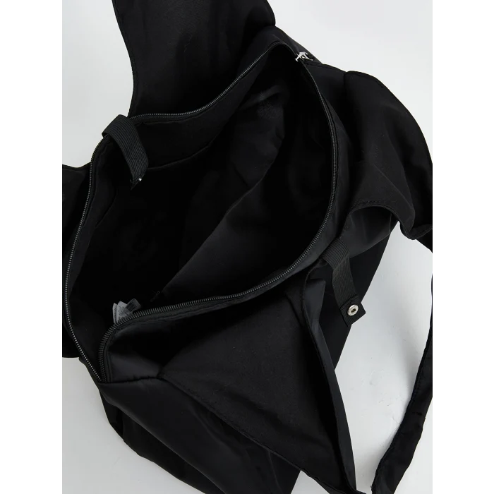 LCW ACCESSORIES Siyah Fermuarlı Kadın Omuz Çantası