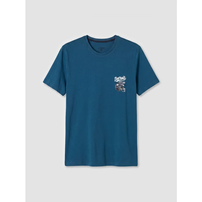 LC WAIKIKI Petrol Regular Fit Erkek Şortlu Pijama Takımı