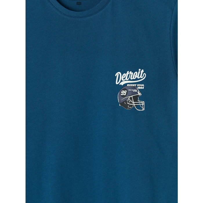 LC WAIKIKI Petrol Regular Fit Erkek Şortlu Pijama Takımı