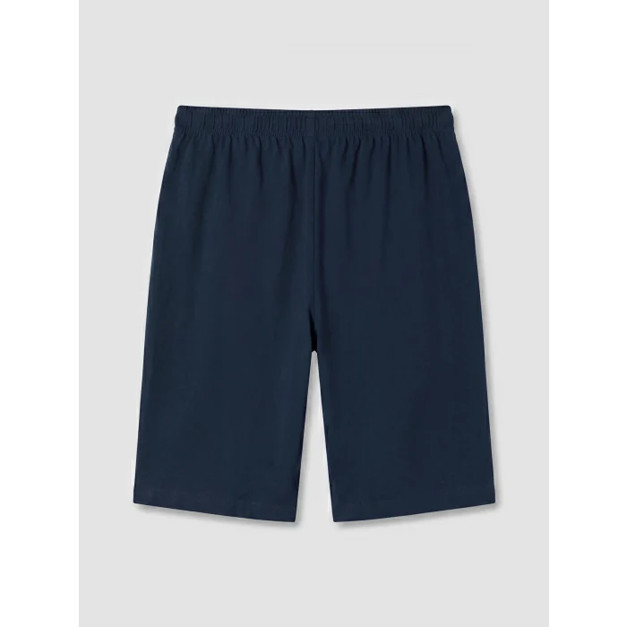 LC WAIKIKI Petrol Regular Fit Erkek Şortlu Pijama Takımı