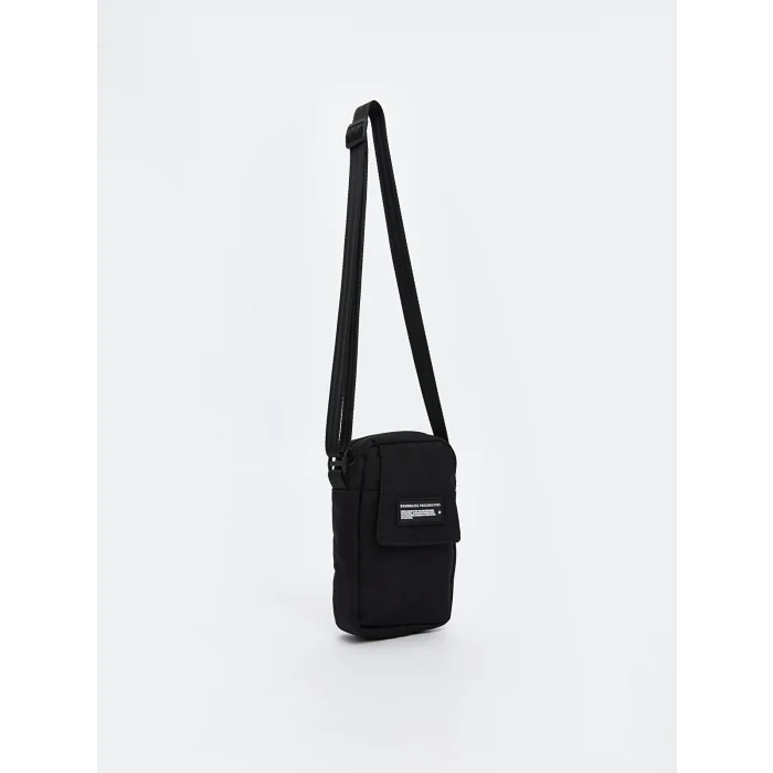LCW ACCESSORIES Siyah Fermuarlı Erkek Omuz Çantası