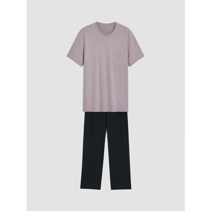 LC WAIKIKI Pembe Regular Fit Erkek Pijama Takım