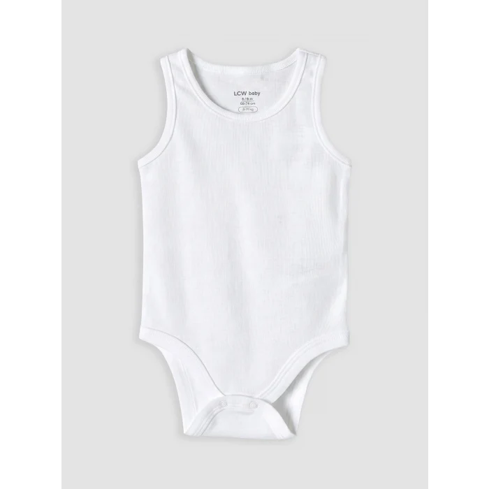 LCW baby Beyaz Kız Bebek Çıtçıtlı Body 3lü
