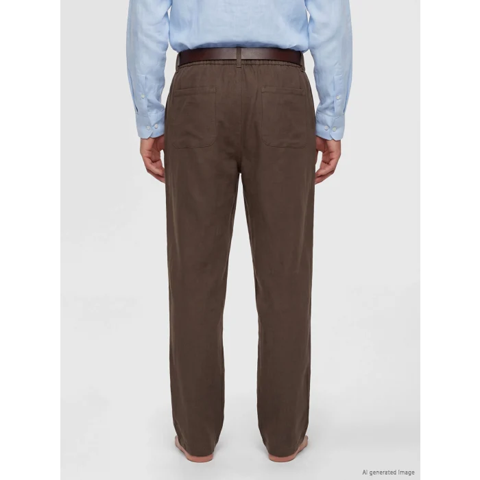 LCW Vision Kahverengi Regular Fit Armürlü Erkek Pantolon