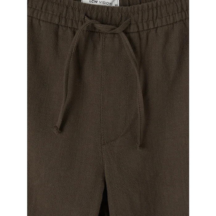 LCW Vision Kahverengi Regular Fit Armürlü Erkek Pantolon