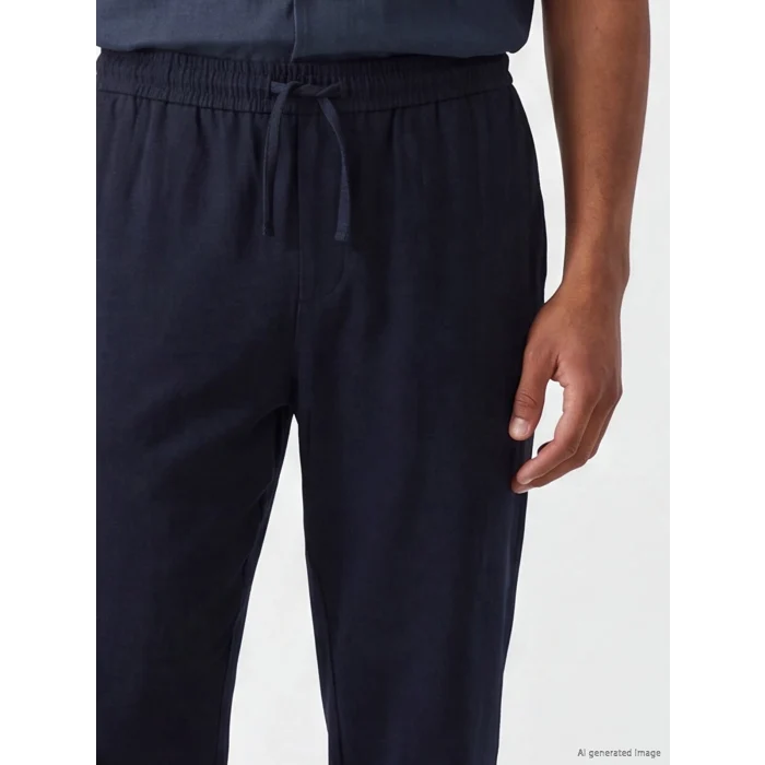 LCW Vision Lacivert Regular Fit Keten Karışımlı Erkek Pantolon