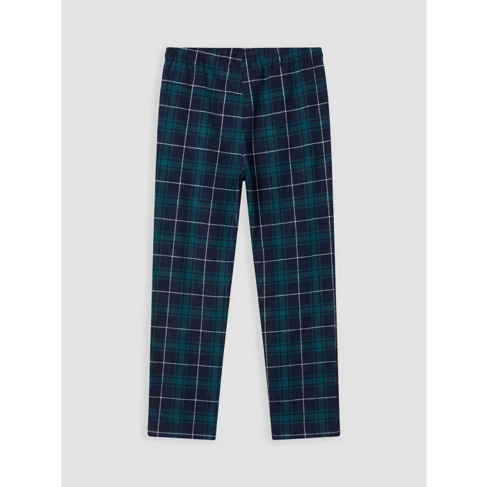 LC WAIKIKI Lacivert Regular Fit Ekose Erkek Pijama Takımı