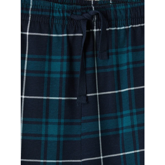 LC WAIKIKI Lacivert Regular Fit Ekose Erkek Pijama Takımı