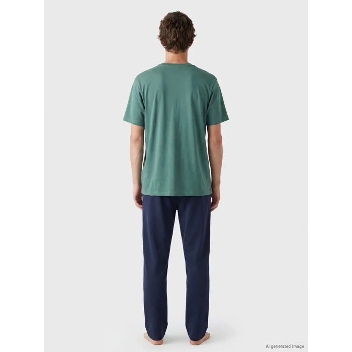 LC WAIKIKI Yeşil Regular Fit Erkek Pijama Takım