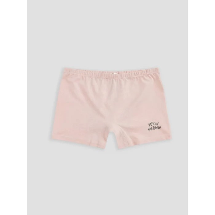 LCW Kids Pembe Baskılı Kız Çocuk Boxer 3lü