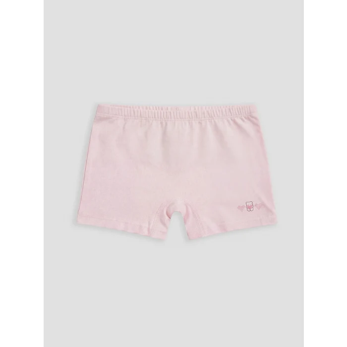 LCW Kids Ekru Baskılı Kız Çocuk Boxer 3lü
