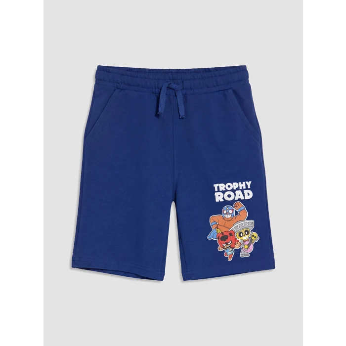 LCW Kids Lacivert Erkek Çocuk Brawl Stars Baskılı Şort