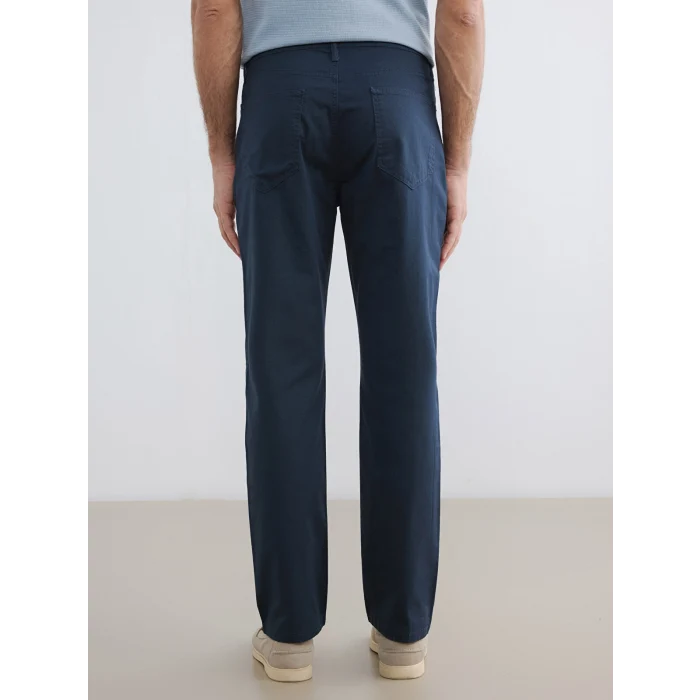 LCWAIKIKI Classic İndigo Regular Fit Gabardin Erkek Chino Pantolon