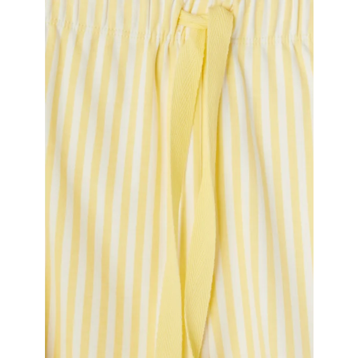 LCW Young Sarı Bisiklet Yaka Kadın Şortlu Pijama Takımı