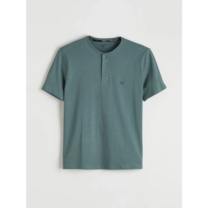 LC WAIKIKI Yeşil Standart Kalıp Erkek Şortlu Pijama Takımı