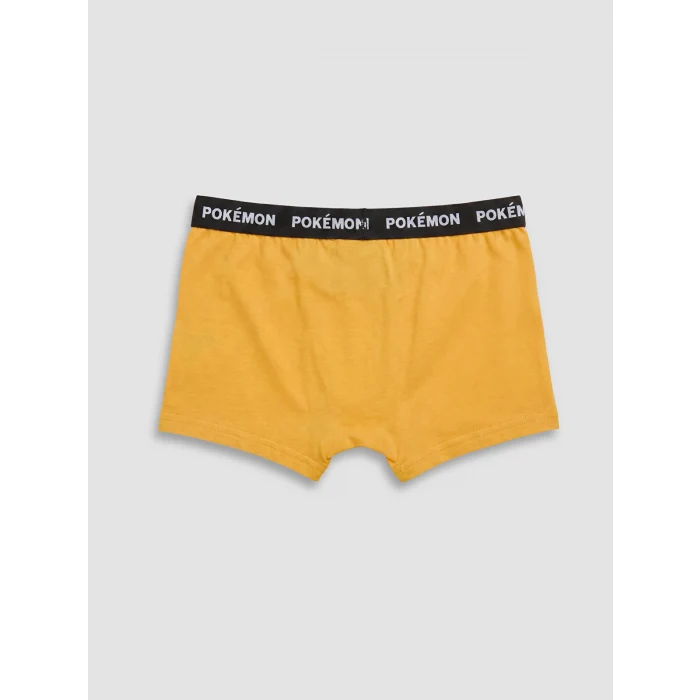 LCW Kids Sarı Pokemon Baskılı Erkek Çocuk Boxer 3lü