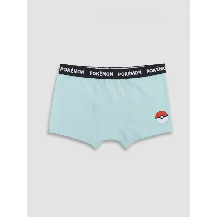 LCW Kids Sarı Pokemon Baskılı Erkek Çocuk Boxer 3lü