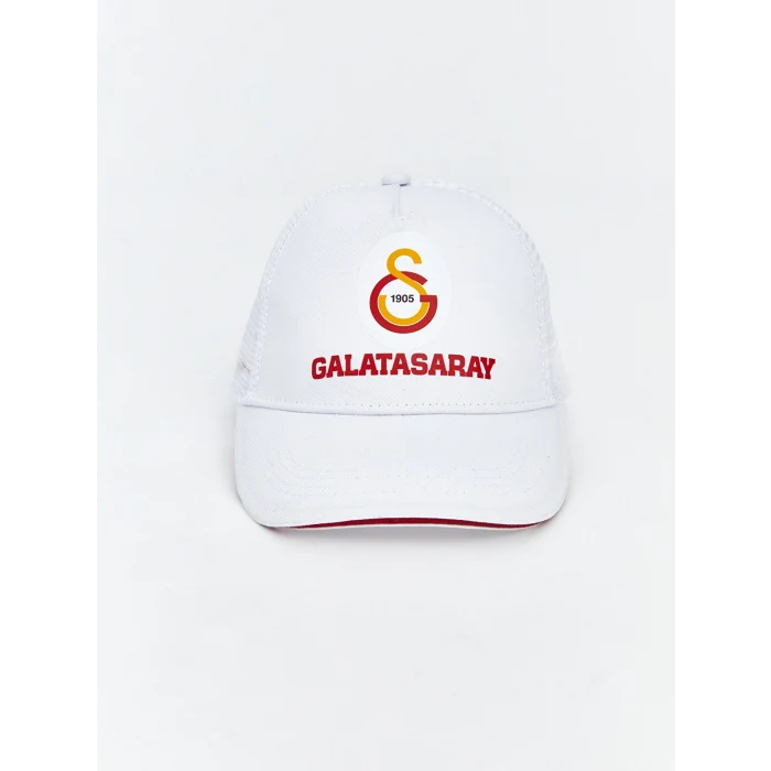 LCW ACCESSORIES Beyaz Galatasaray Nakışlı Erkek Çocuk Kep Şapka