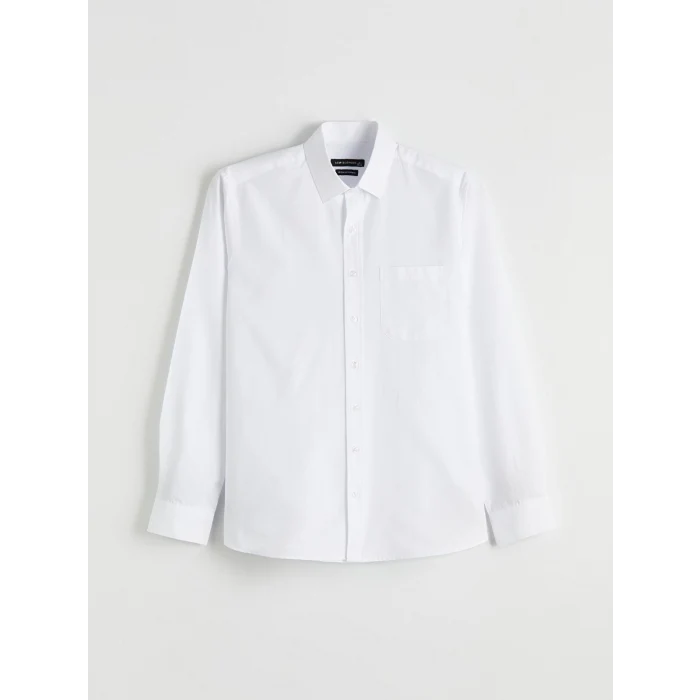 LCW BUSINESS Beyaz Regular Fit Erkek Basic Gömlek