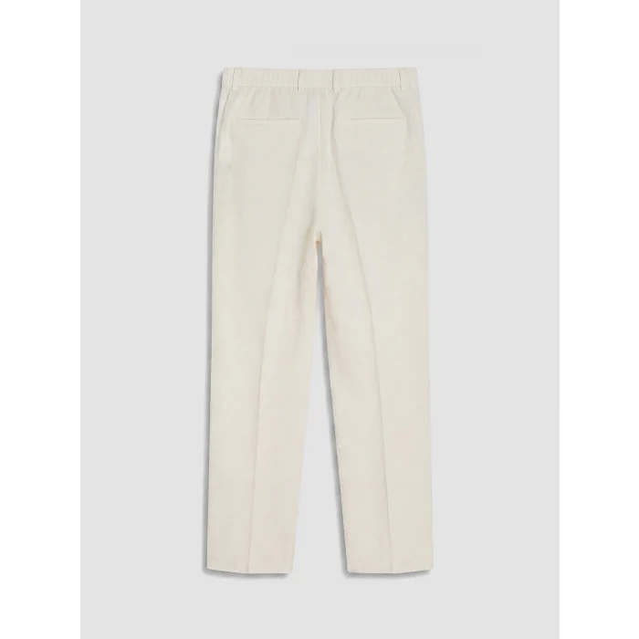 SOUTHBLUE Bej Regular Fit Keten Karışımlı Erkek Pileli Pantolon