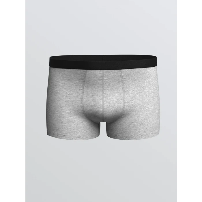 LC WAIKIKI Siyah Büyük Beden Standart Kalıp Pamuklu Esnek Erkek Boxer 3lü